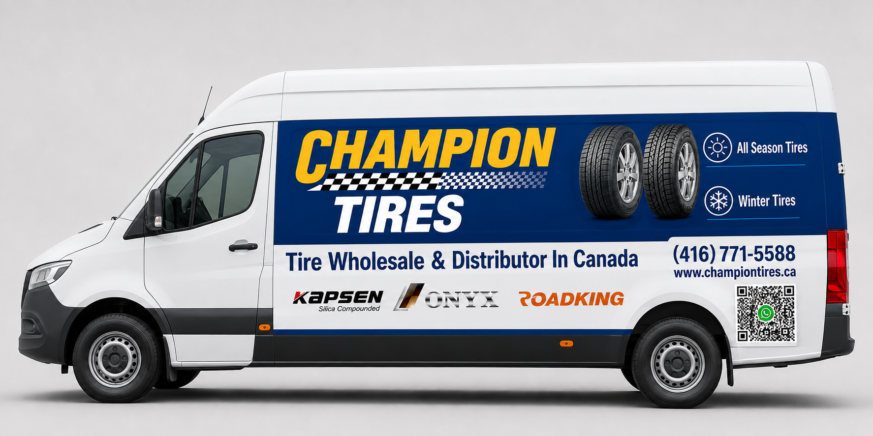 Champion Tires Mercedes Sprinter 2500 High Roof delivery van
